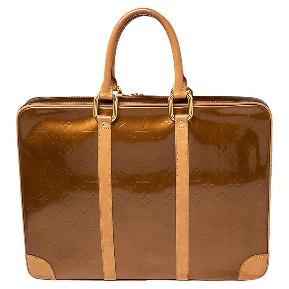 商品[二手商品] Louis Vuitton|Louis Vuitton Bronze Monogram Vernis Vandam Briefcase,价格¥4596,第4张图片详细描述
