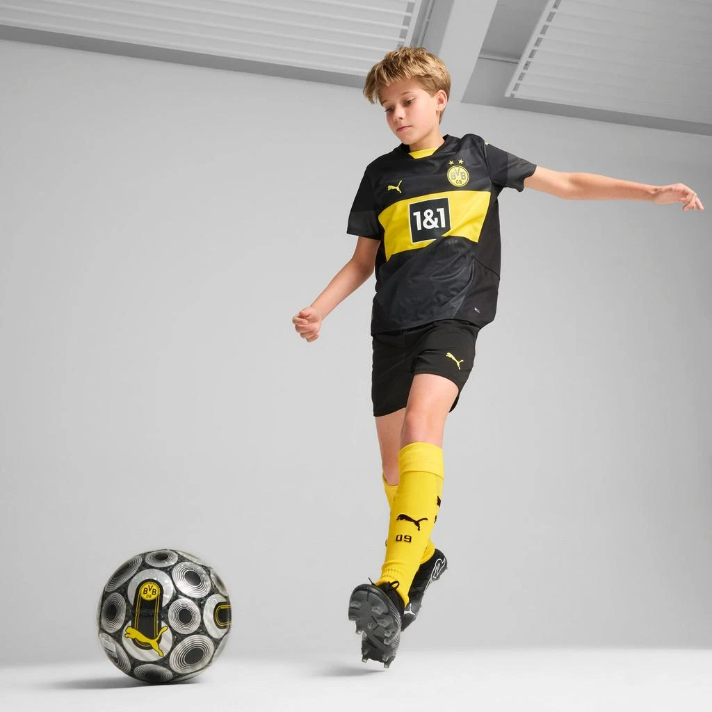 商品Puma|PUMA Big Kids' Borussia Dortmund 24/25 Replica Away Soccer Jersey,价格¥434,第4张图片详细描述