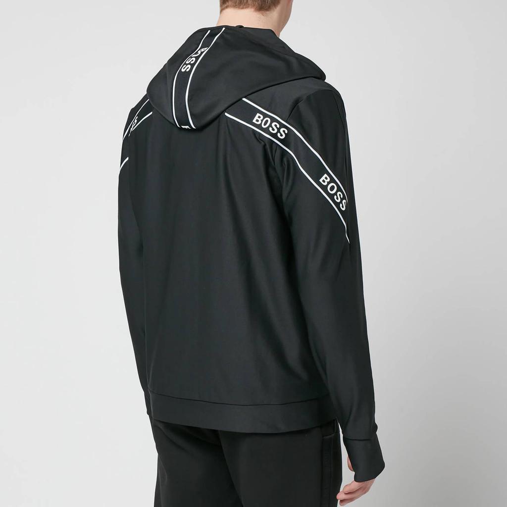 BOSS Green Men's Sicon Gym Zip-Through Sweatshirt - Black商品第2张图片规格展示