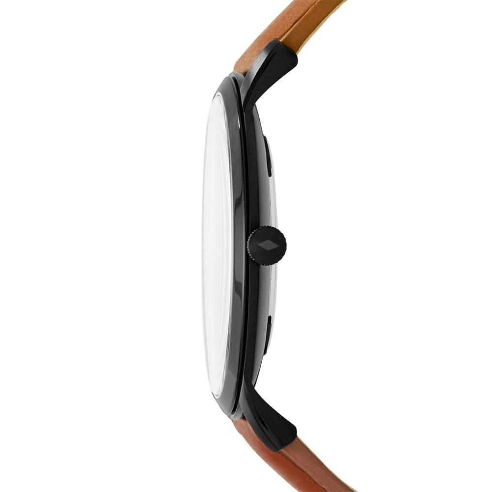 商品Fossil|Men's The Minimalist Brown Leather Strap Watch 44mm FS5305,价格¥671,第4张图片详细描述