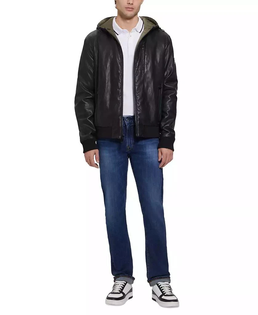 Men's Gary Faux Leather Hooded Jacket 商品