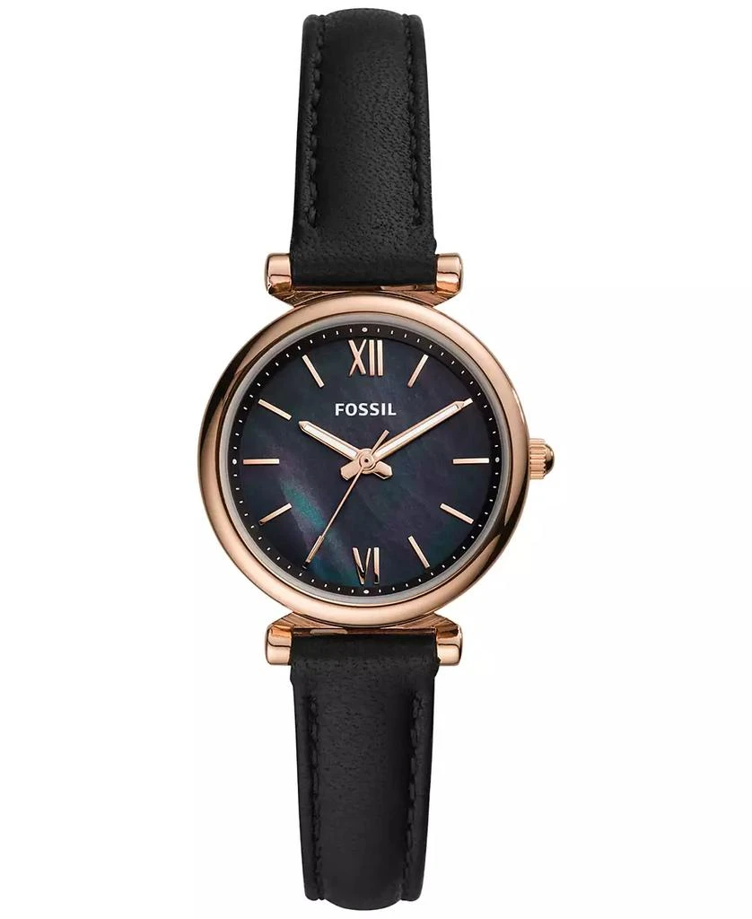 商品Fossil|Women's Carlie Mini Leather Strap Watch 28mm,价格¥770,第1张图片