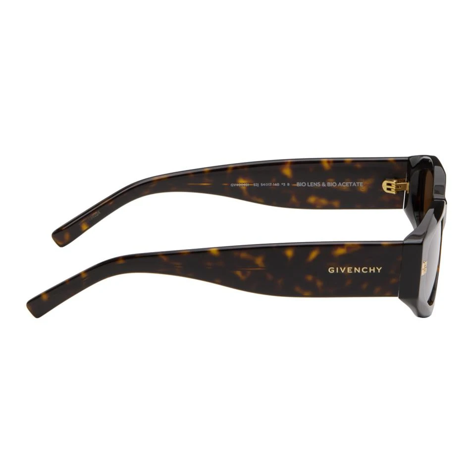 商品[国内直发] Givenchy|GIVENCHY纪梵希 Logo设计 醋酯纤维 不规则形 太阳眼镜 男款 棕色,价格¥1189,第7张图片��详细描述