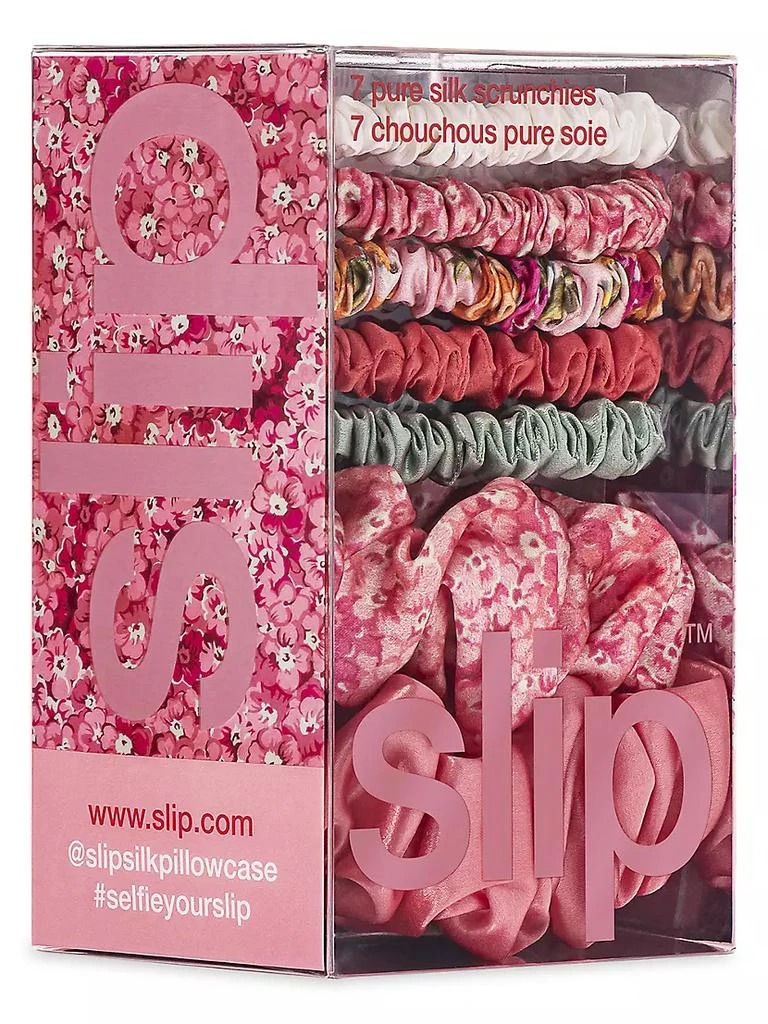 商品Slip|Slip Silk 7-Piece Hair Scrunchies Set,价格¥406,第3张图片详细描述