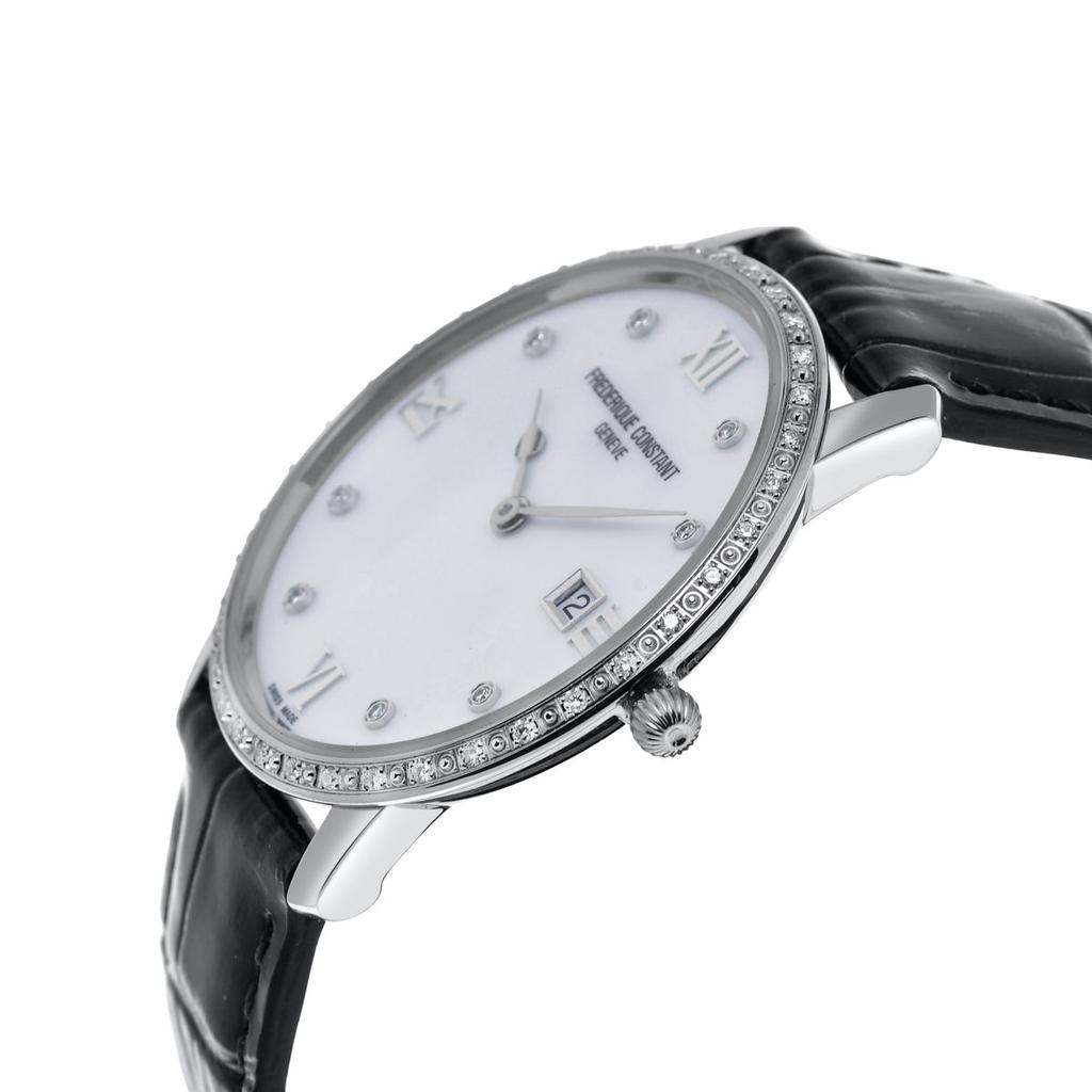 Frederique Constant Slimline Diamond Quartz Women's Watch FC-220MPWD3SD6商品第2张图片规格展示