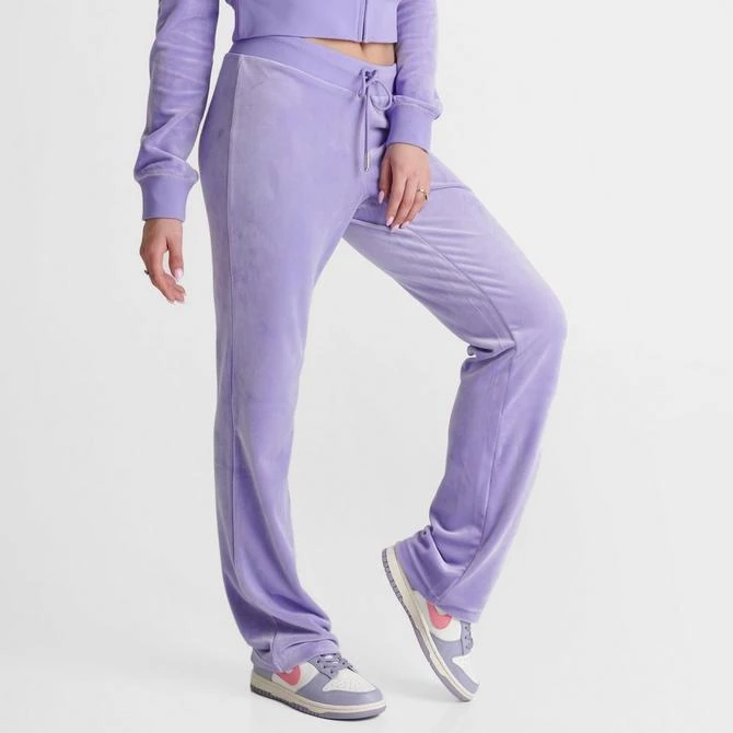 商品Juicy Couture|Women's Juicy Couture OG Big Bling Velour Track Pants,价格¥489,第3张图片详细描述