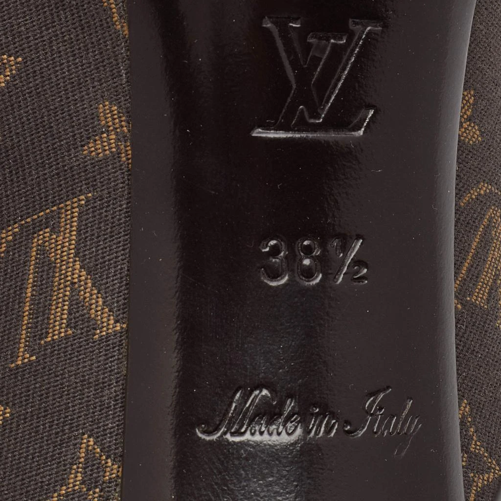 Louis Vuitton Fusian Monogram Idylle Canvas Romance Peep Toe Pumps Size 38.5 商品