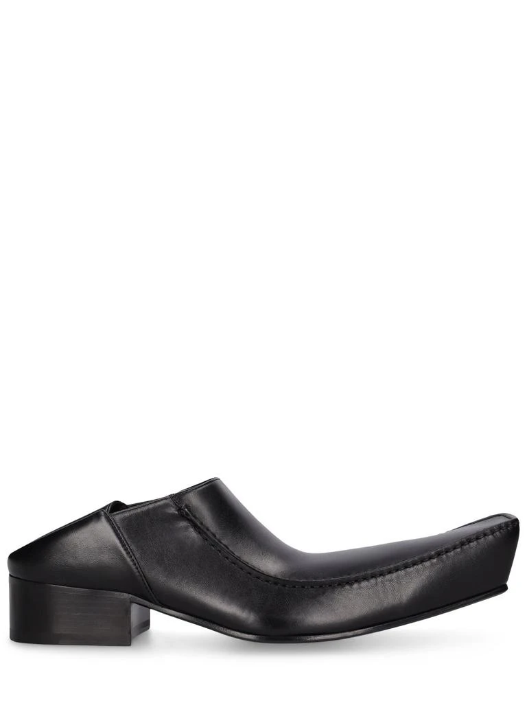 商品Balenciaga|Romeo Leather Mules,价格¥7641,第1张图片