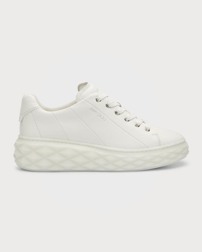 商品Jimmy Choo|Diamond Leather Low-Top Sneakers,价格¥4390,第1张图片