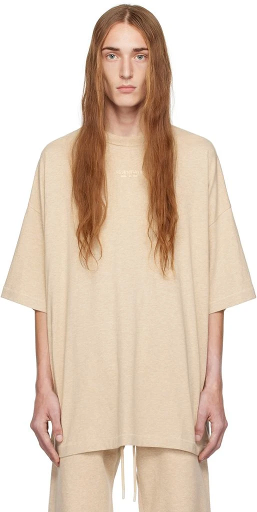 商品Essentials|Beige Crewneck T-Shirt,价格¥236,第1张图片