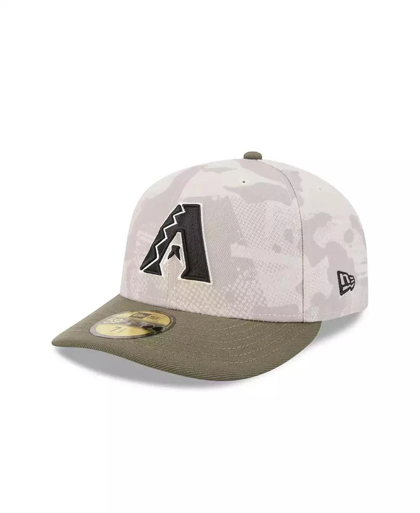 商品New Era|Men's Light Beige/Olive Arizona Diamondbacks 2025 Armed Forces Day 59FIFTY Fitted Hat,价格¥356,第1张图片
