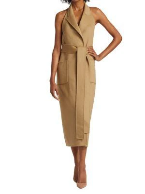 Belted Halter Wrap Dress 商品
