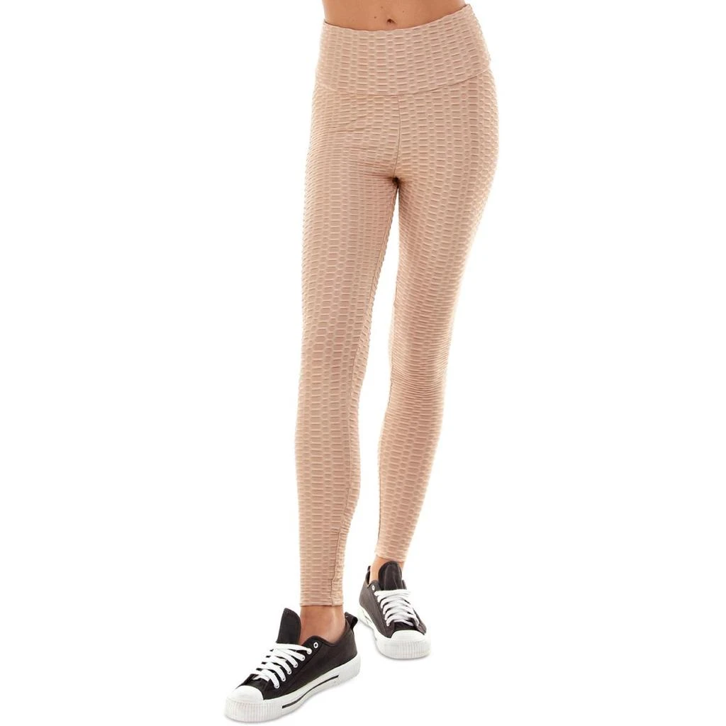 商品Ultra Flirt|Ultra Flirt Womens Juniors Textured High Rise Athletic Leggings,价格¥31,第1张图片