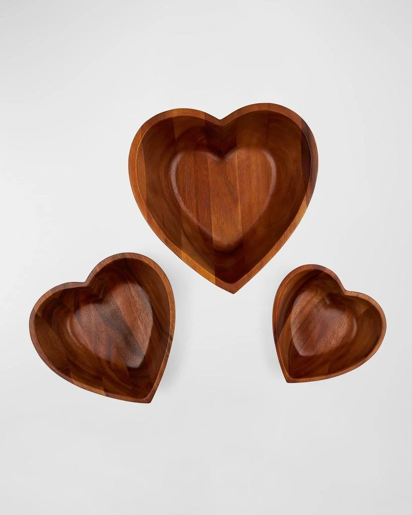 商品Nambe|Eat Your Heart Out Nesting Bowls, Set of 3,价格¥1242,第2张图片详细描述