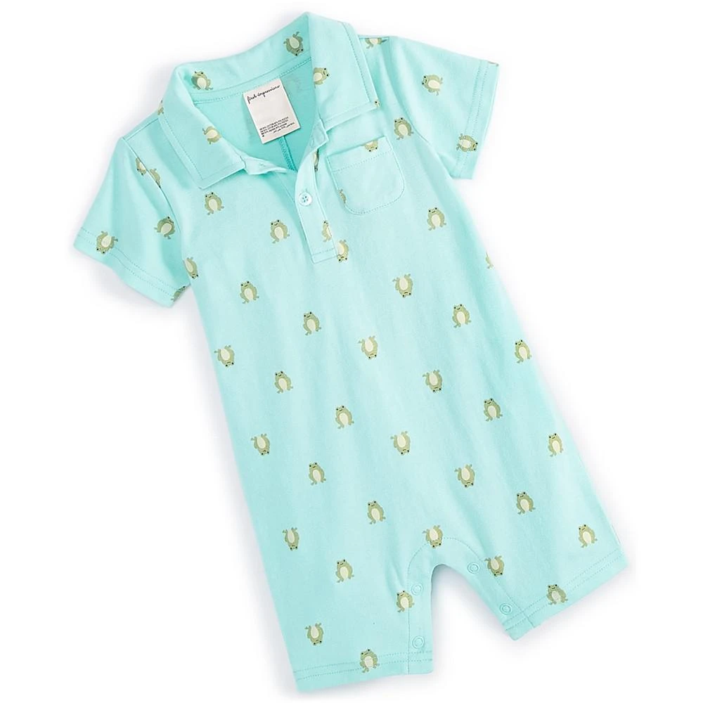 商品First Impressions|Baby Boys Jump Frog-Print Sunsuit, Created for Macy's,价格¥111,第1张图片