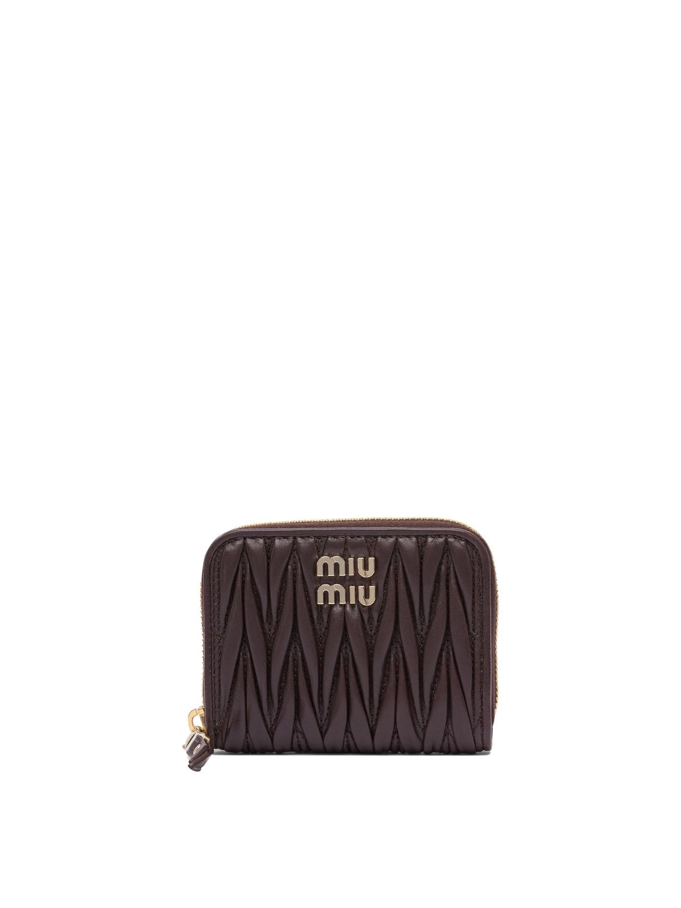 商品【商品预售15天发货】 Miu Miu|Miu Miu 女士钱包 5MM268AFPPF0NBL 棕色,价格¥5387,第1张图片