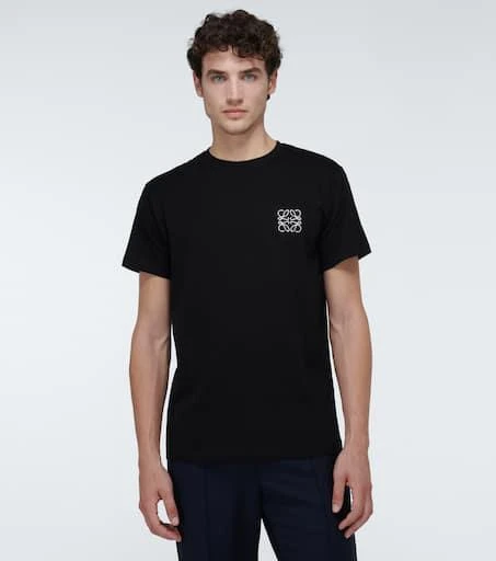 商品Loewe|Anagram embroidered cotton T-shirt,价格¥3325,第3张图片详细描述