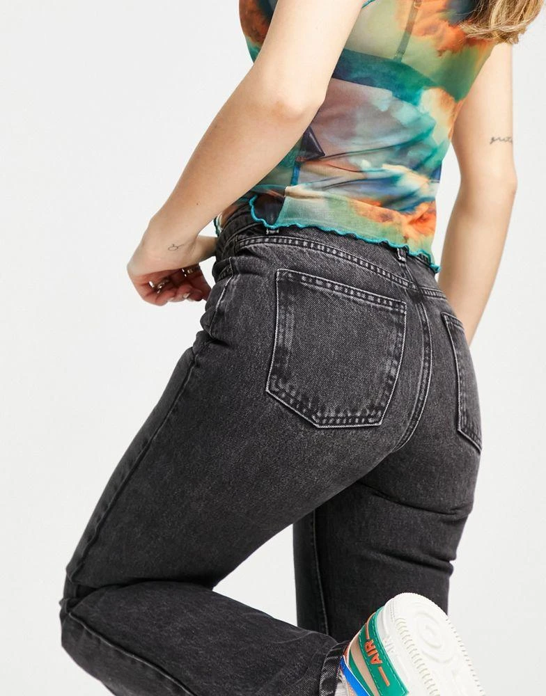 商品Topshop|Topshop 90s flare jean in washed black,价格¥221,第2张图片详细描述