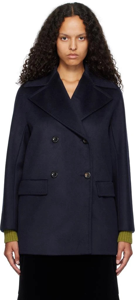 商品Max Mara|Navy Kent Short Peacoat,价格¥6962,第1张图片