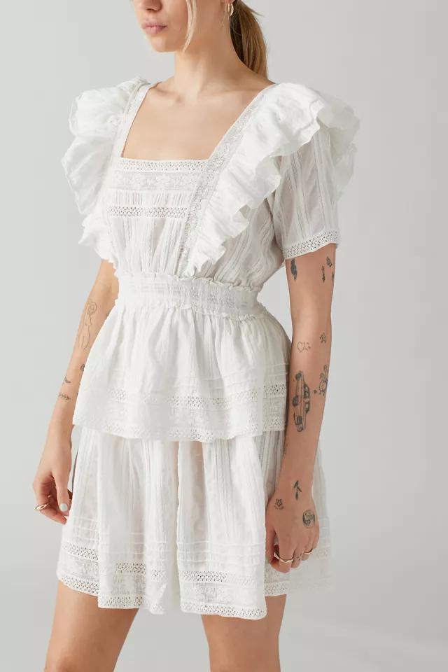 商品Urban Outfitters|UO Irania Lace Inset Mini Dress,价格¥148,第6张图片详细描述