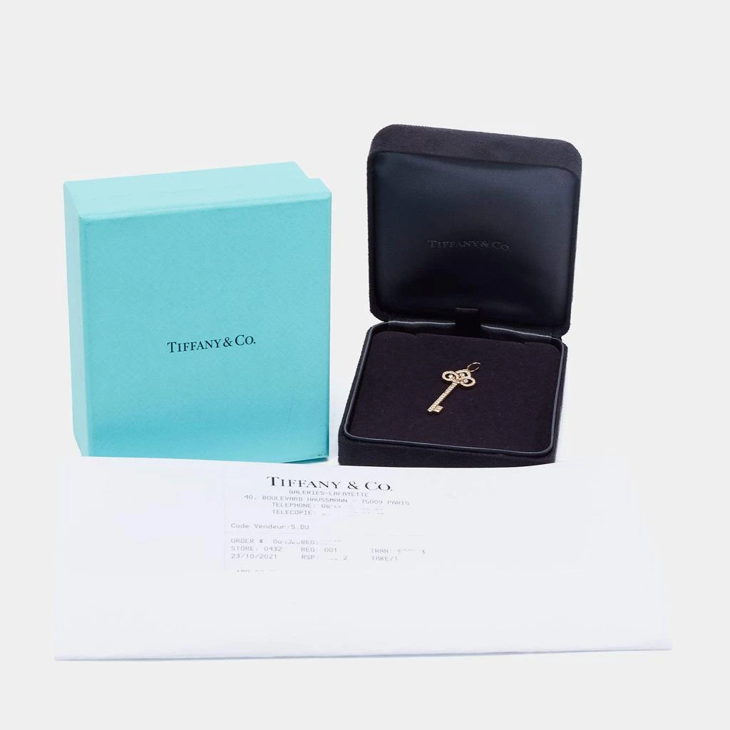 商品[二手商品] Tiffany & Co.|Tiffany & Co. Fleur de Lis Key Diamond 18k Rose Gold Pendant,价格¥22771,第5张图片详细描述