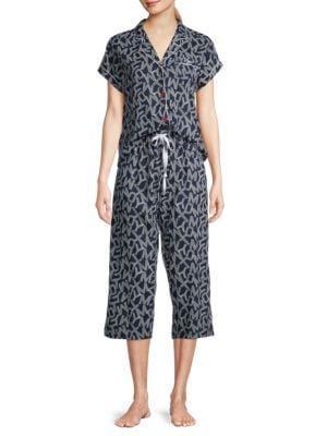 商品Tommy Hilfiger|2-Piece Capri Pajama Set,价格¥184,第1张图片
