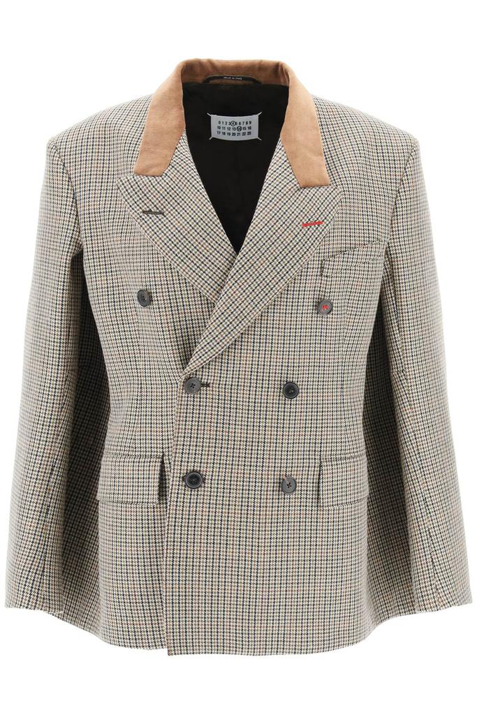 Maison margiela houndstooth cape-jacket商品第1张图片规格展示