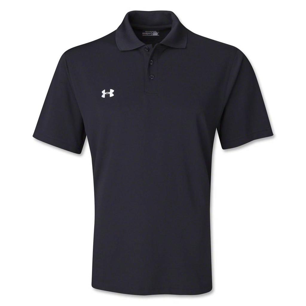 Herren Performance Team Polo in Schwarz image 2