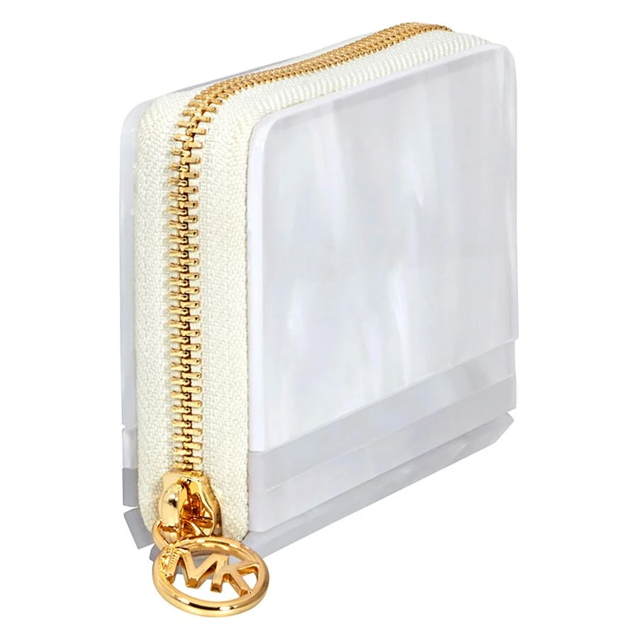 商品Michael Kors|Barbara Marble Resin Coin Purse - Optic White,价格¥373,第3张图片详细描述