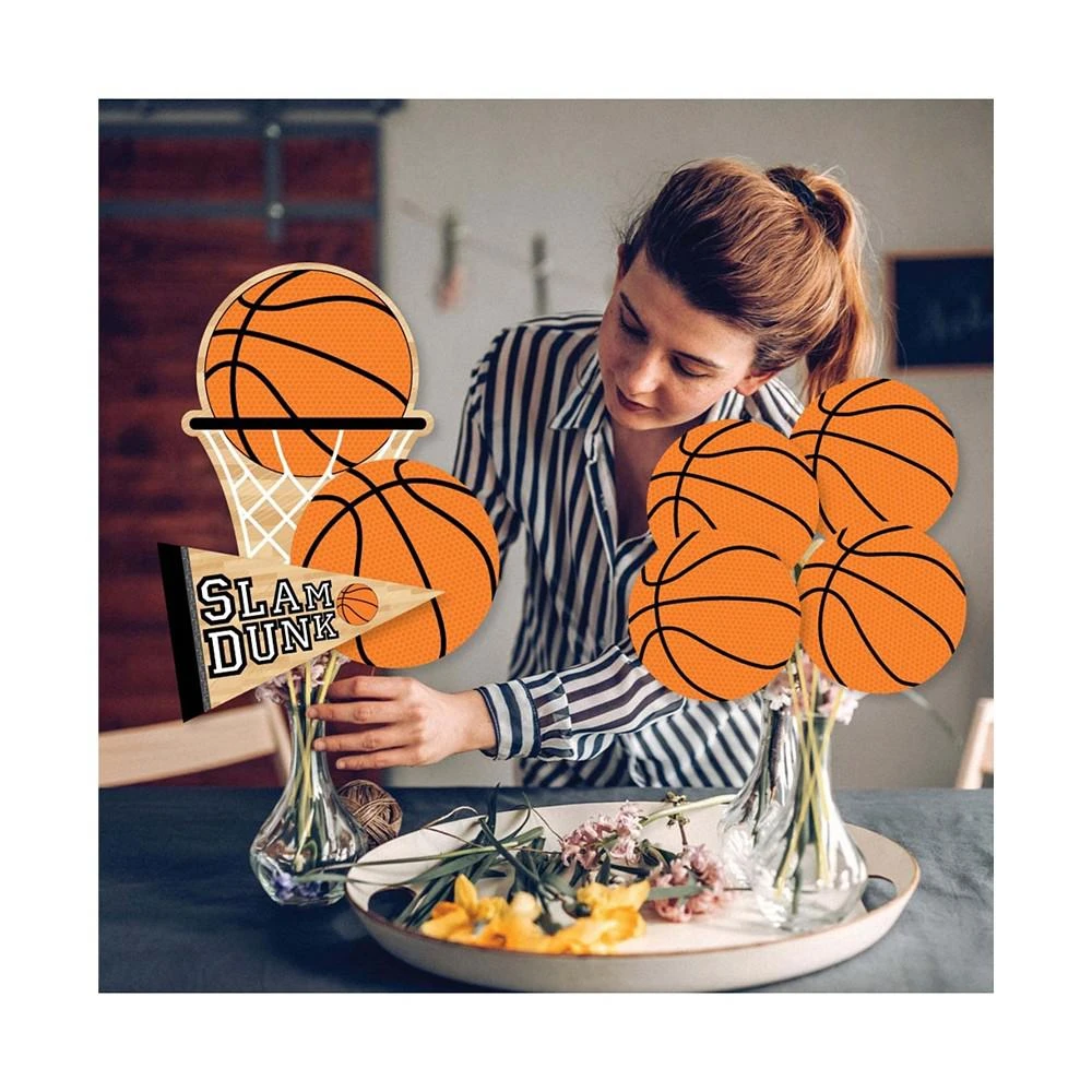 商品Big Dot of Happiness|Nothin' but Net - Basketball Centerpiece Sticks Showstopper Table Toppers 35 Pc,价格¥224,第3张图片详细描述