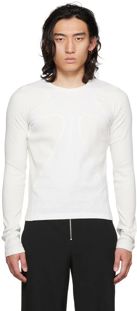 商品Dion Lee|Off-White Paneled Long Sleeve T-Shirt,价格¥1286,第1张图片