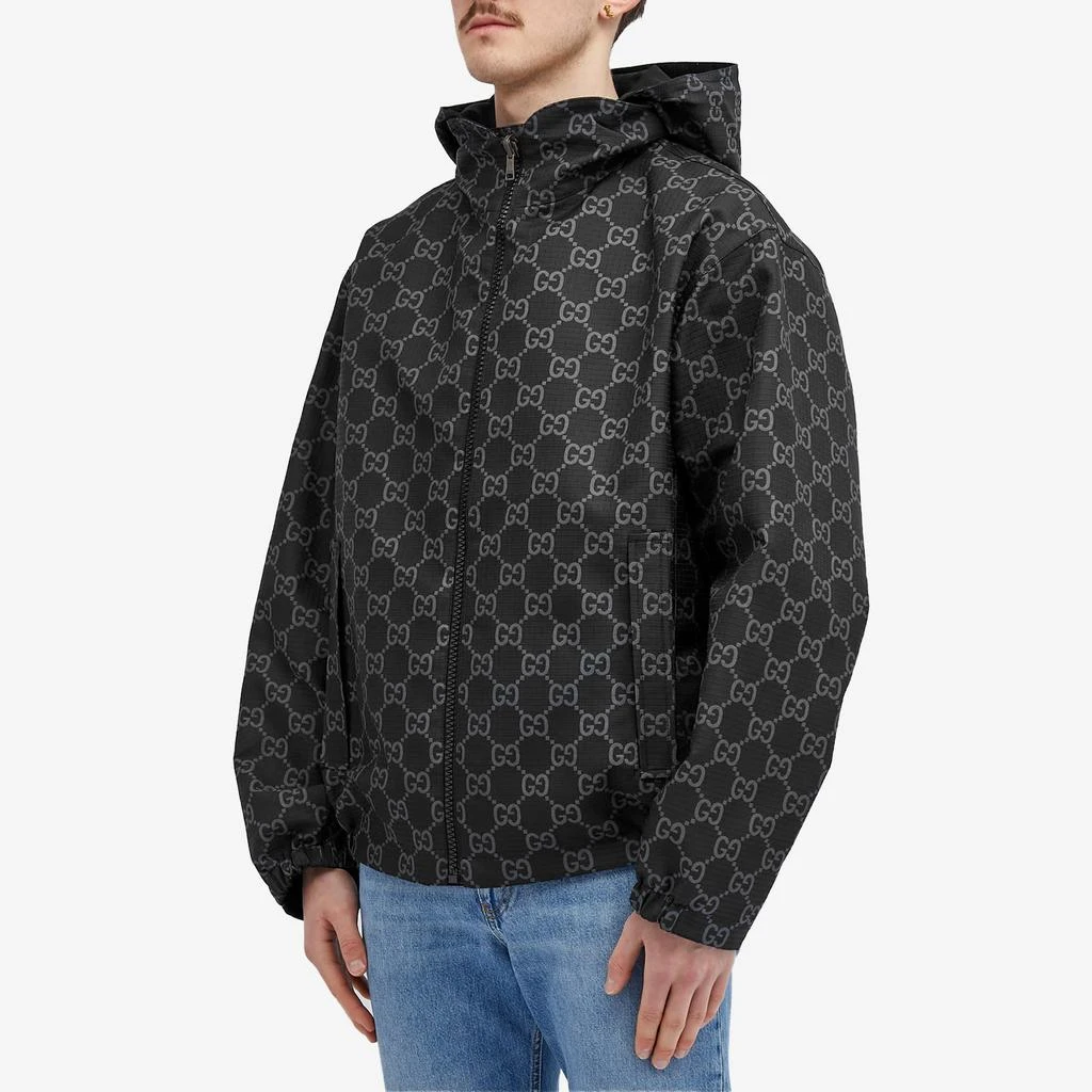 商品Gucci|Gucci Interlocking Logo Ripstop Jacket,价格¥20164,第2张图片详细描述