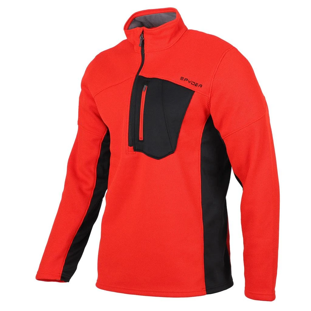 商品Spyder|Spyder Men's Bandit 1/2 Zip Fleece Jacket,价格¥380,第2张图片详细描述