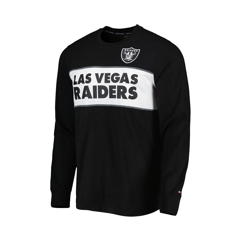 Men's Black Las Vegas Raiders Peter Team Long Sleeve T-shirt商品第4张图片规格展示
