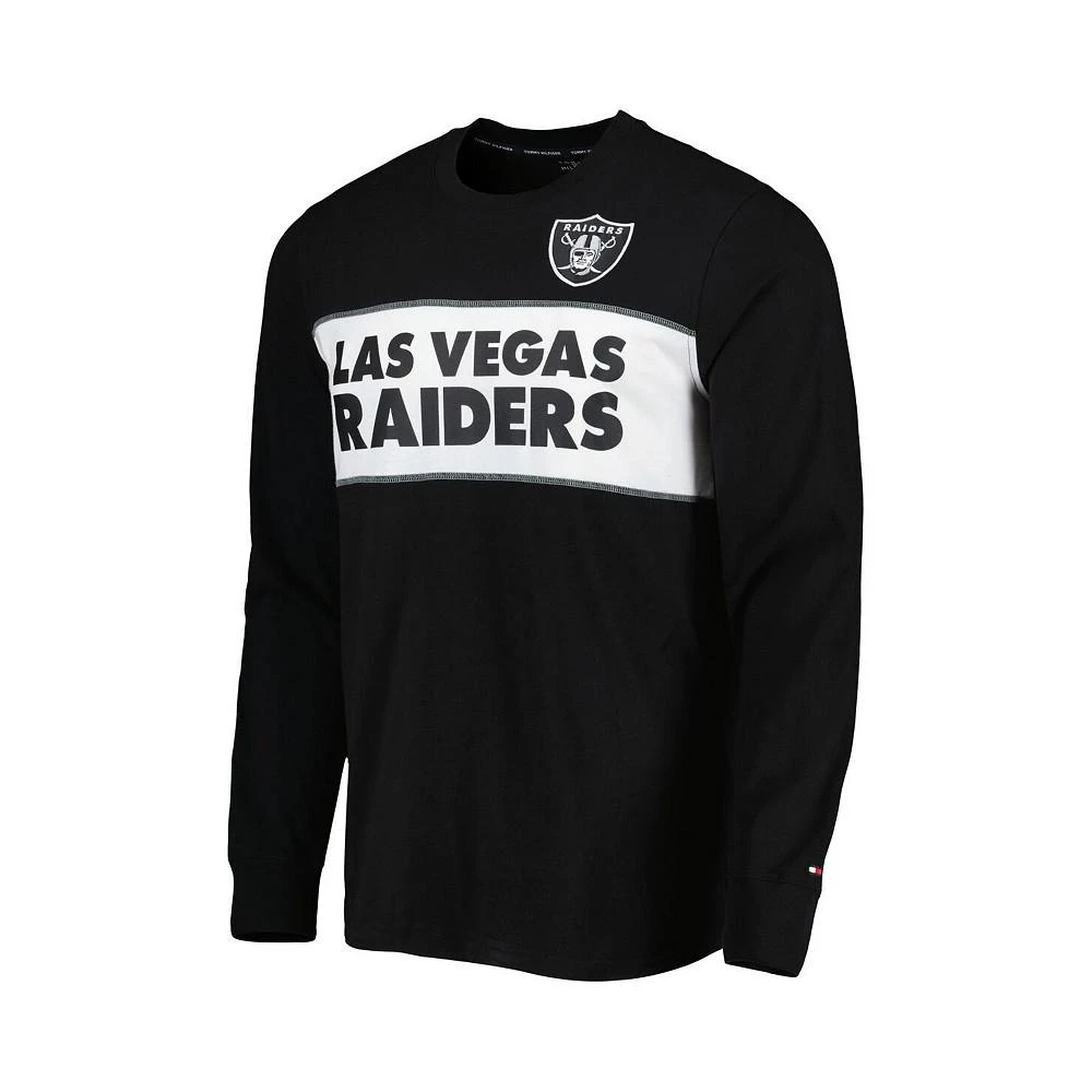 商品Tommy Hilfiger|Men's Black Las Vegas Raiders Peter Team Long Sleeve T-shirt,价格¥359,第4张图片详细描述