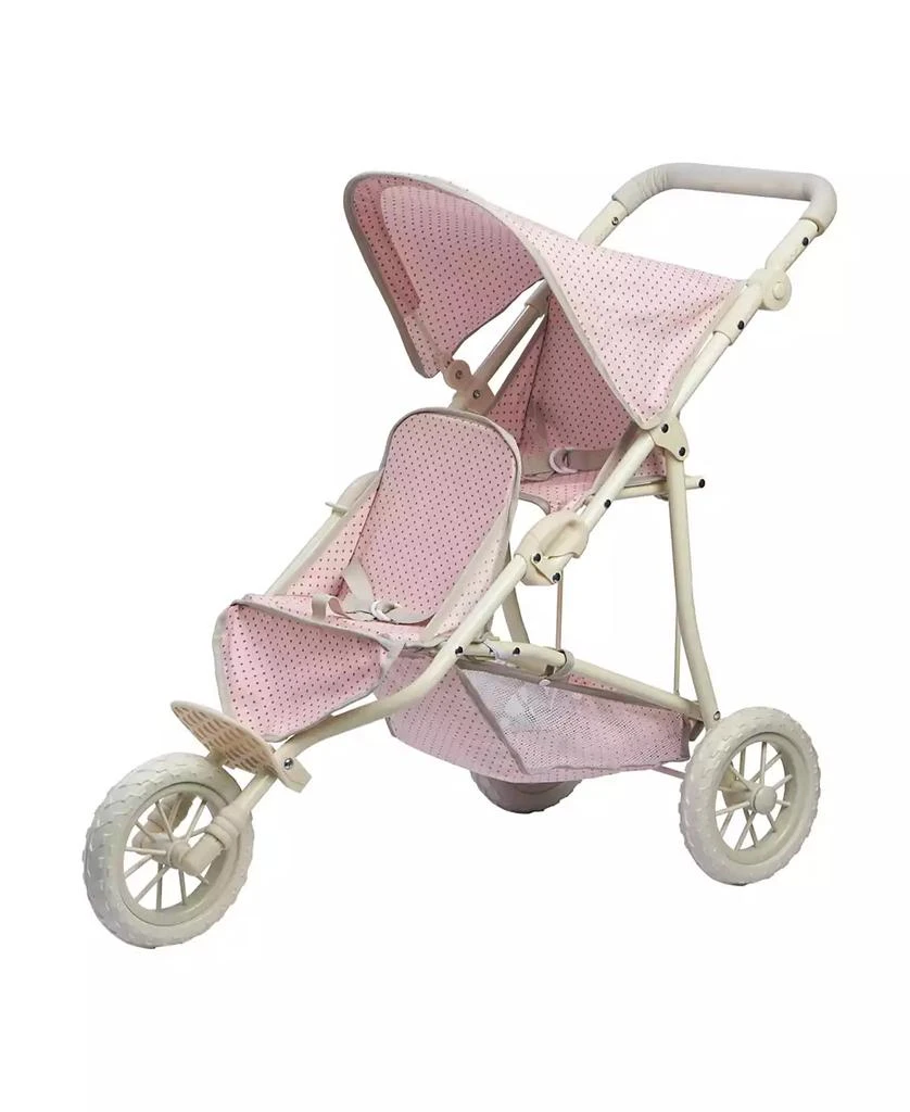 商品Redbox|Olivia's Little World Polka Dots Princess Baby Doll Twin Jogging Stroller,价格¥561,第1张图片