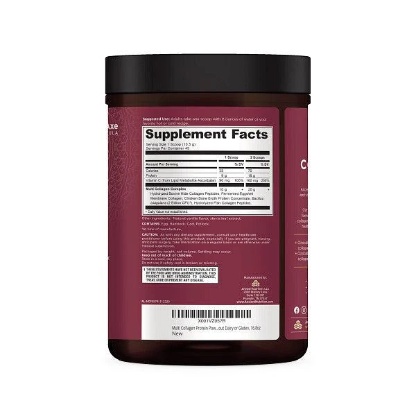 商品Ancient Nutrition|Multi Collagen Protein Powder Vanilla (45 Servings),价格¥378,第3张图片详细描述