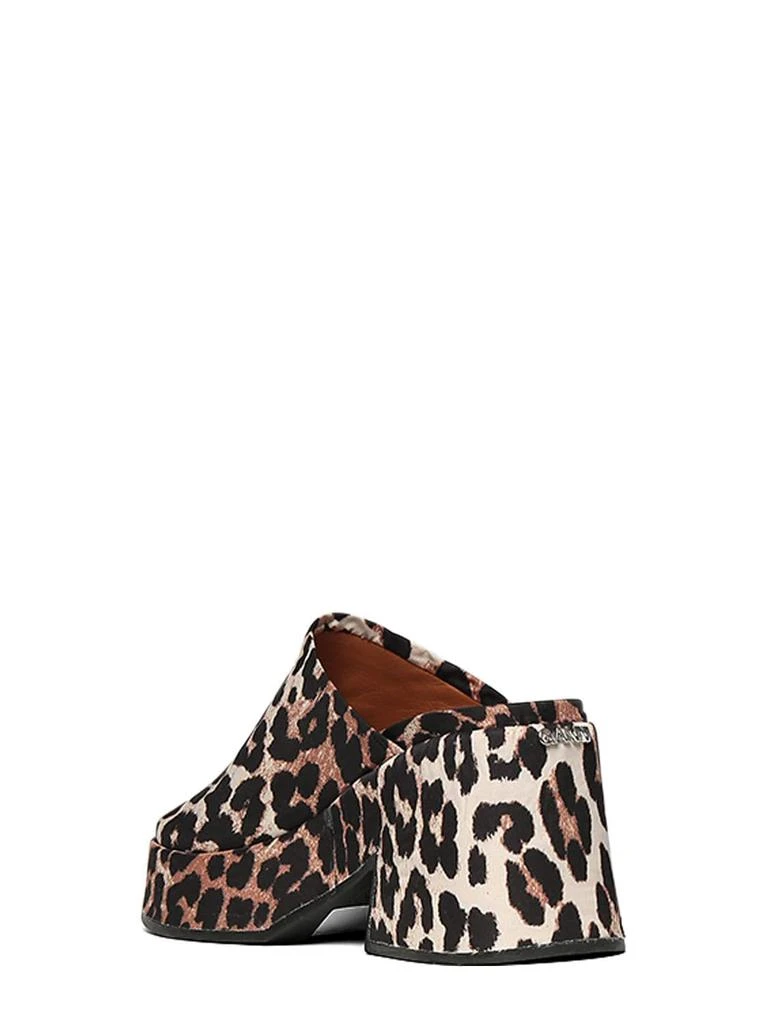 商品Ganni|95mm Retro Printed Canvas Mules,价格¥909,第3张图片详细描述