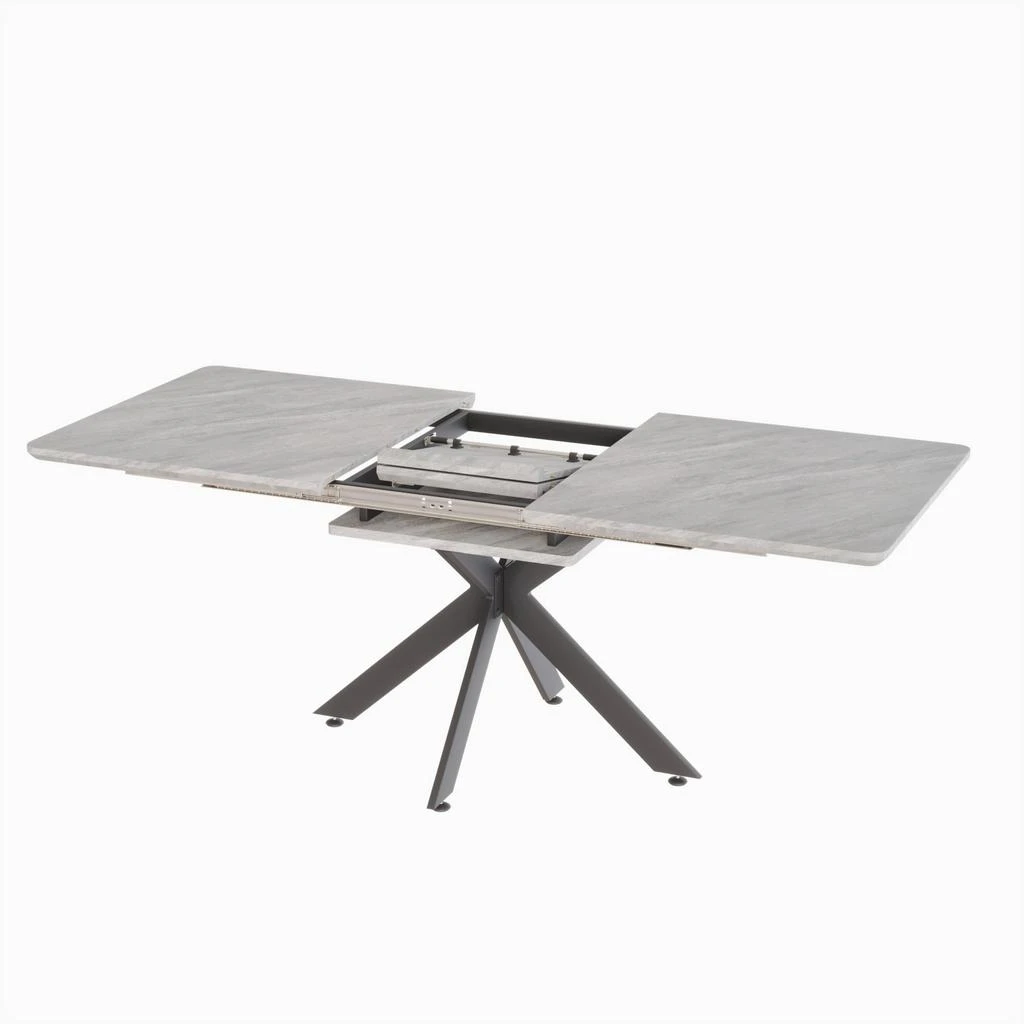 商品Streamdale Furniture|Streamdale Modern Space-Saving Dining Table Extends for 8-10 Guests,价格¥6778,第3张图片详细描述