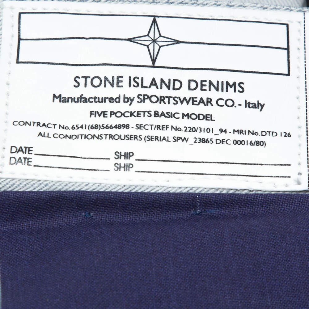 Stone Island Pale Grey Denim New Steel Narrow Leg Jeans S 商品