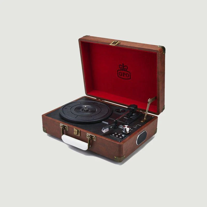 商品GPO Retro|GPO Attachment Case Speaker case record player Cognac GPO RETRO,价格¥831,第1张图片