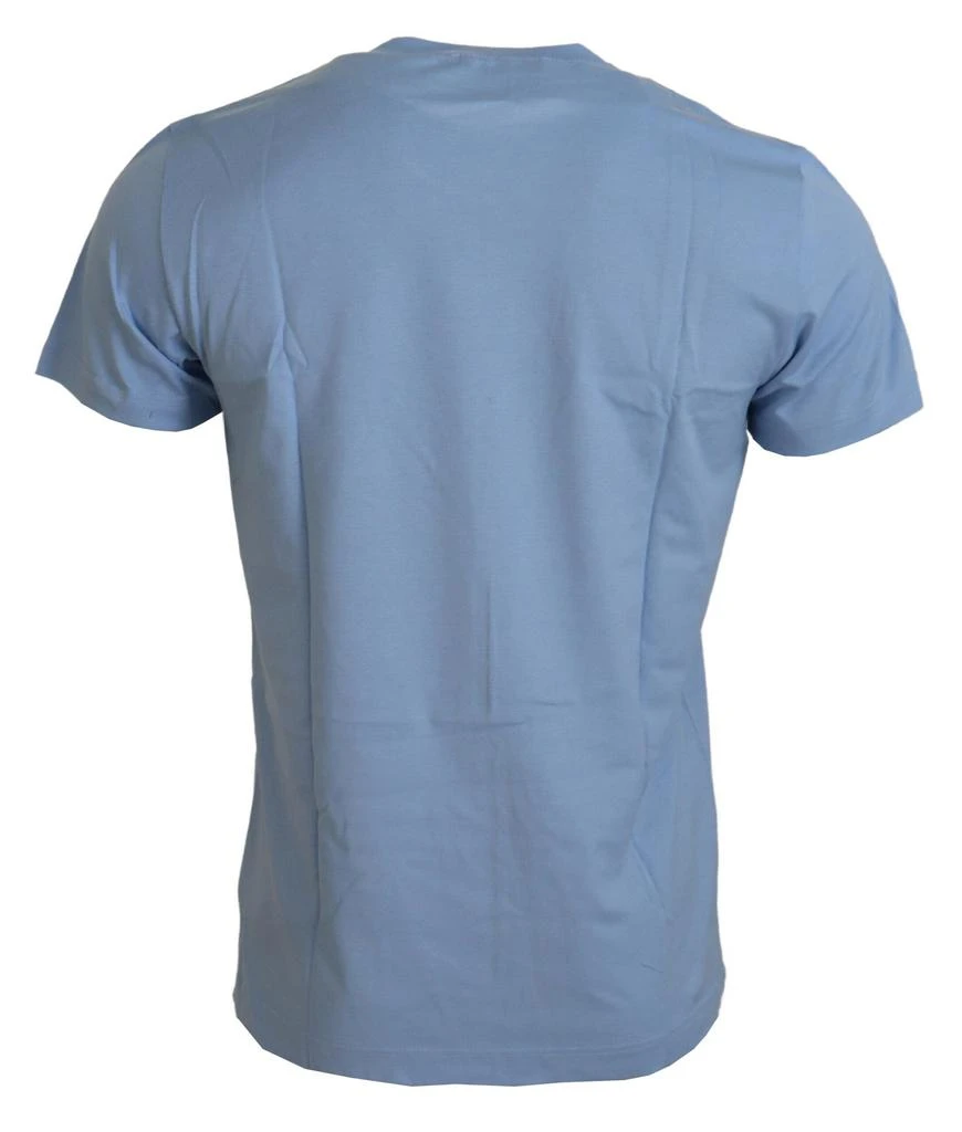 商品Dolce & Gabbana|Dolce & Gabbana Light Blue Happy New Year 2017 Cotton T-shirt,价格¥2505,第3张图片详细描述