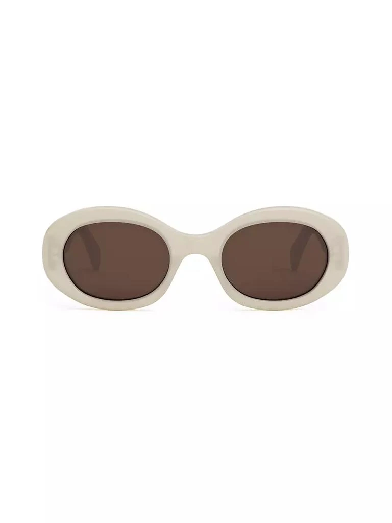 商品Celine|Triomphe 51MM Oval Sunglasses,价格¥3831,第1张图片