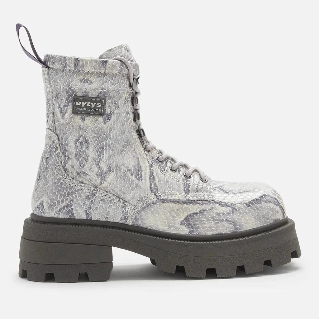 商品Eytys|Eytys Women's Michigan Snake Print Lace Up Boots,价格¥1596,第1张图片