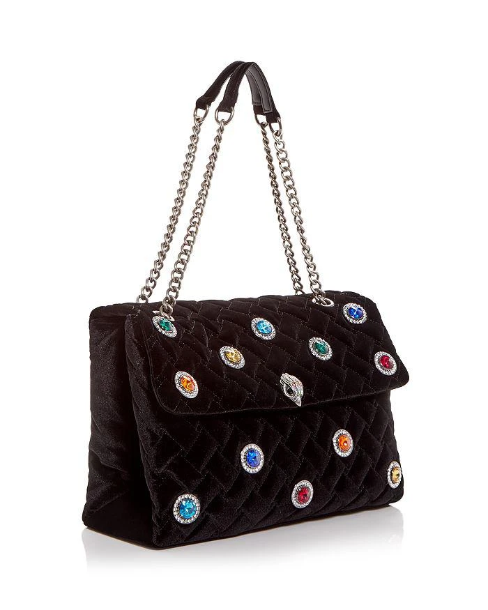 商品Kurt Geiger|Kensington XXL Embellished Velvet Shoulder Bag,价格¥1704,第4张图片详细描述