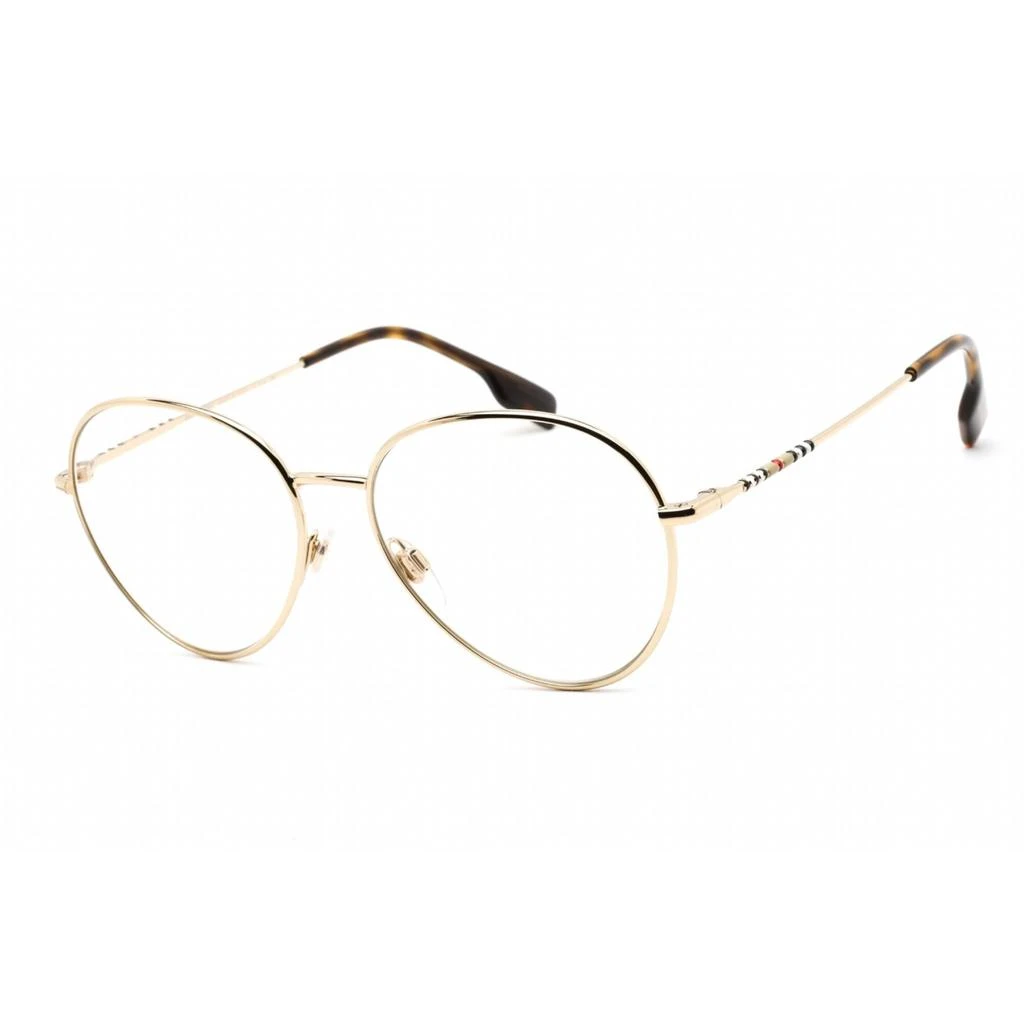 商品Burberry|Burberry Unisex Eyeglasses - Clear Lens Light Gold Metal Round Frame | 0BE1366 1340,价格¥892,第1张图片