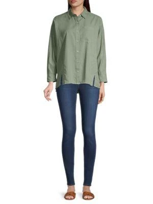 Weekend Linen High-Low Shirt 商品