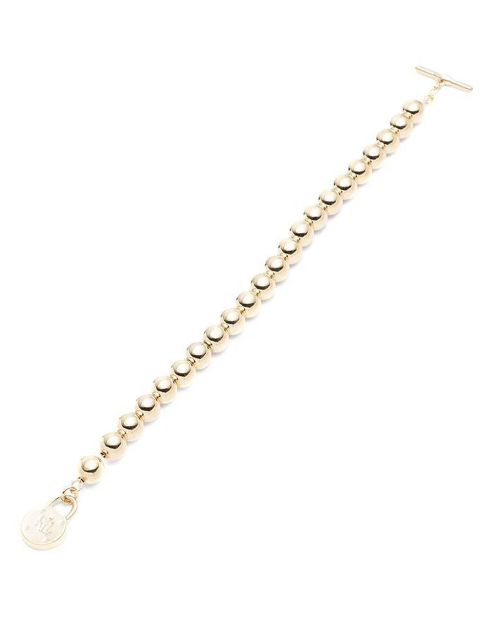 商品Ralph Lauren|Beaded Padlock Toggle Bracelet,价格¥315,第1张图片详细描述