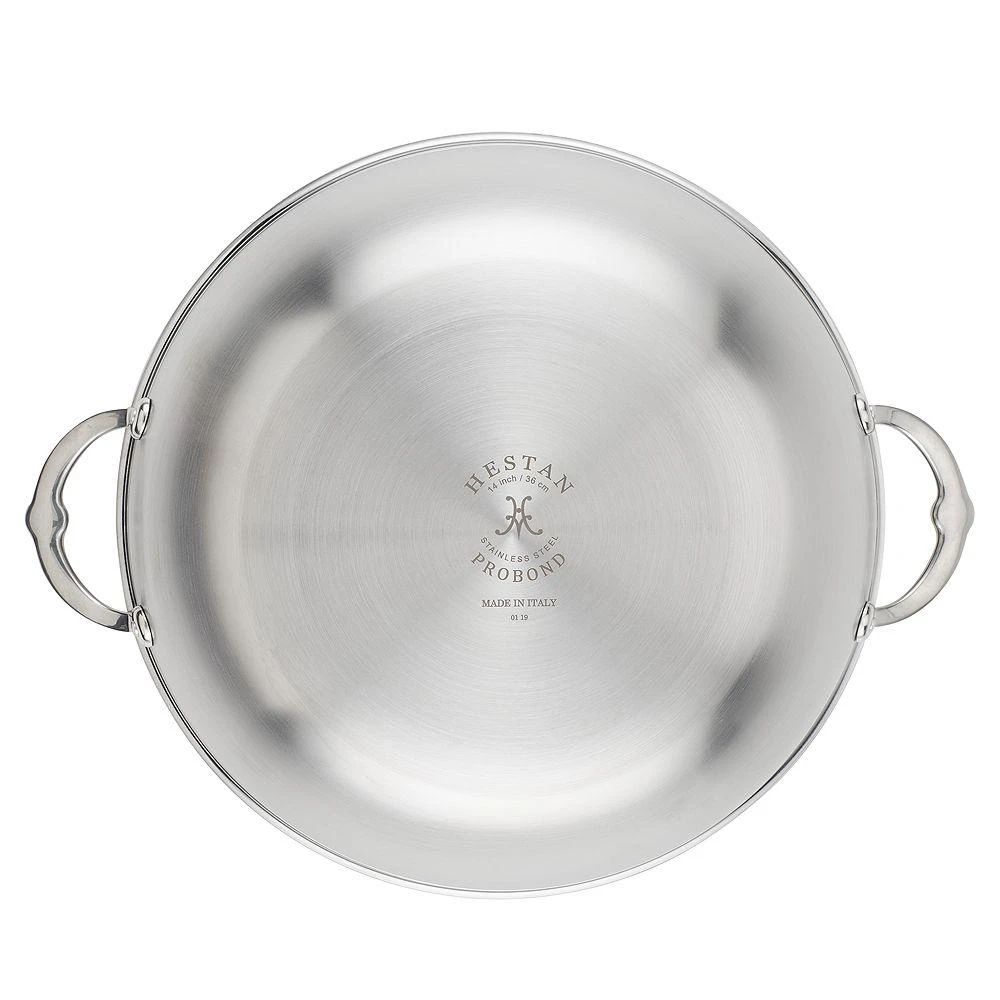 ProBond® Forged 14" Professional Clad Stainless Steel Wok with Dome Lid 商品