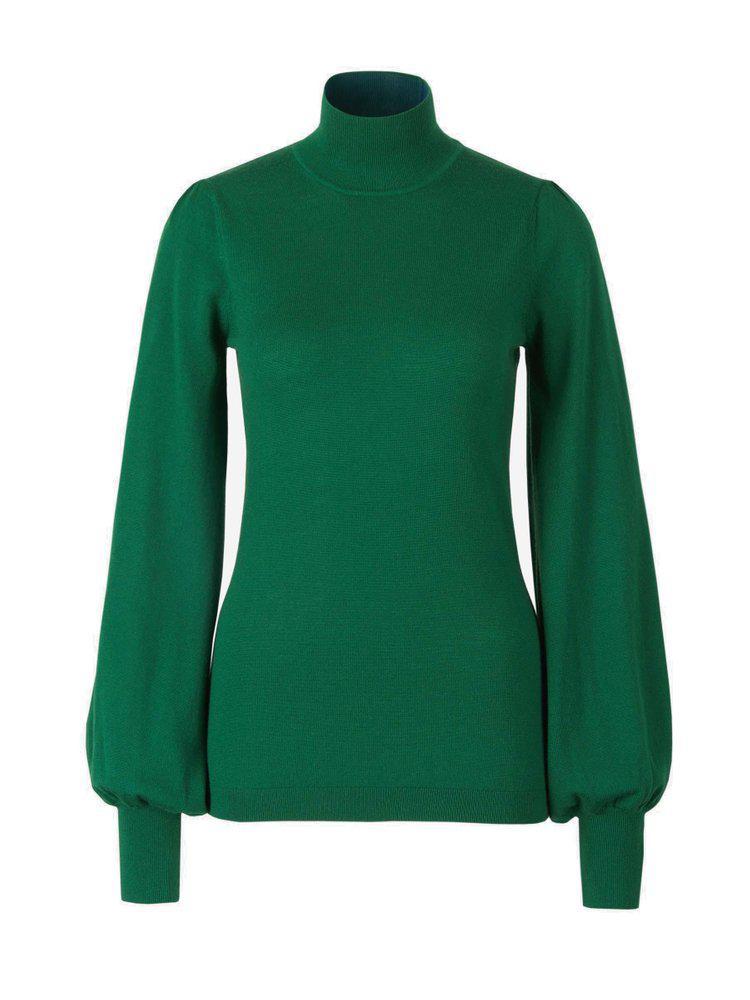 商品Zimmermann|Zimmermann Puff-Sleeve Turtleneck Knit Sweater,价格¥2735,第1张图片